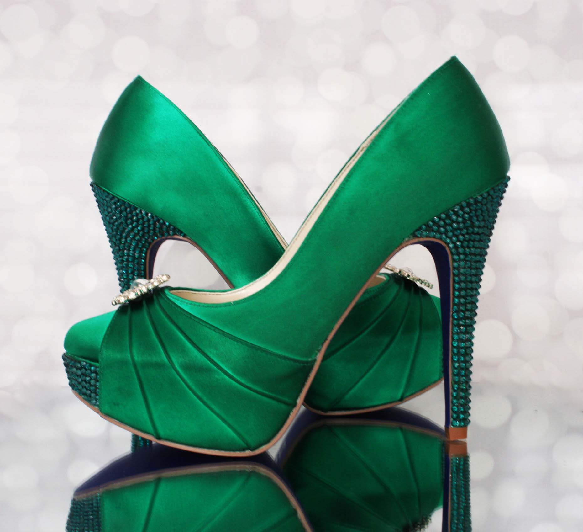 green shoes wedding